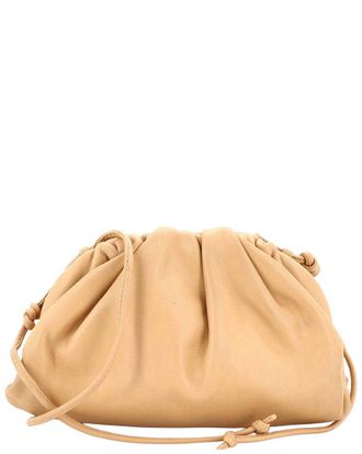Bottega Veneta Beige Leather The Pouch Mini (Authentic Pre-Loved)