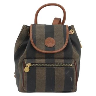 Fendi Pre-owned Vintage Plastic Backpack - Dames - Pre-owned - Bruin - Maat: ONE Size