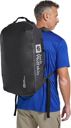 Jack Wolfskin Sporttasche JACK WOLFSKIN ALL-IN DUFFLE 45, Damen, Gr. onesize, grau (phantom), Polyester, Taschen Sporttasche