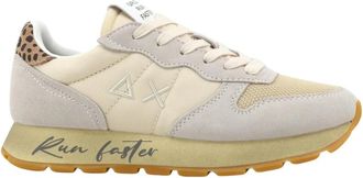 Sun 68 Ally Vintage Sneaker - Dames - Sneakers - Beige - 37 EU - Leer - Schoenen