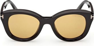 Tom Ford Sunglasses, female, Black, Size: 49 MM Nika-02 Sunglasses