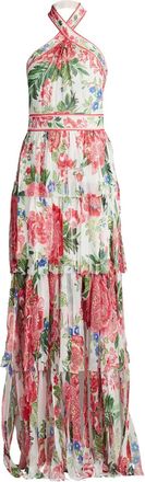 Tadashi Shoji Abito con stampa a fiori - Bianco