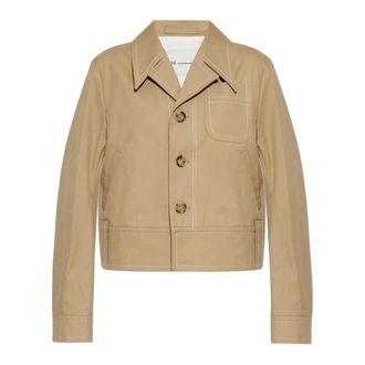 Ami Light Jackets, female, Brown, Size: XS Jacket With Pockets