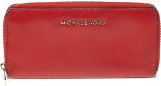 Michael Kors Portafoglio in pelle con zip Pre-owned - Rosso