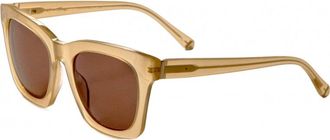Kate Young for Tura Womens K546-CHA-52 K546 52 CHA Marley Sunglasses - Beige - One Size