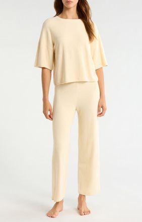 Barefoot Dreams CozyChic Ultra Lite Ankle Pajamas in Daffodil at Nordstrom, Size X-Large