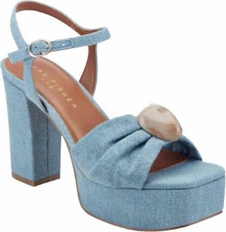 Marc Fisher Womens Candey Platform Sandals In Medium Blue