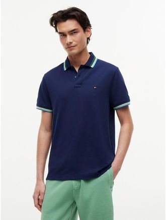 Tommy Hilfiger Mens Regular Fit Tipped Polo - Navy - XXL