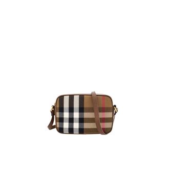 Burberry Tassen, Dames, Bruin, ONE Size, Katoen, Grote Camera Tas