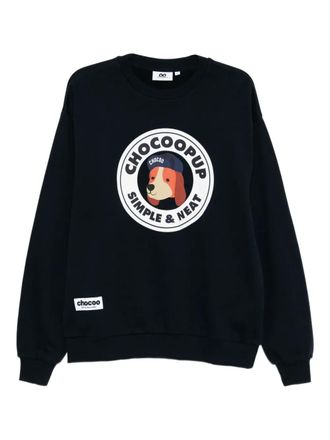 Chocoolate Chocoo Pup sweatshirt - men - Cotton - S - Blue