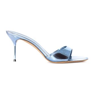 PARIS TEXAS Heeled Mules, female, Blue, Size: 10 US Lidia 70 mules