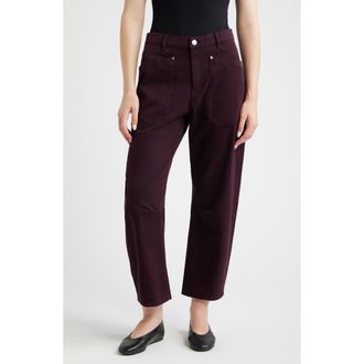 DL1961 Billie High Waist Barrel Leg Jeans in Viola at Nordstrom, Size 30