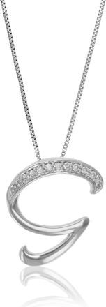 Vir Jewels 1/12 cttw Lab Grown Diamond Alphabet Pendant Necklace in Sterling Silver with Chain For Women