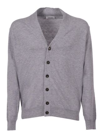 Kangra Cashmere Soft Wool Cardigan with V-Neckline and Button-Down Front