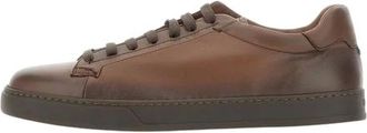 Doucal's Morgan Leather Sneakers - Shoes - Hombre - Marr&oacute;n - 43 EU