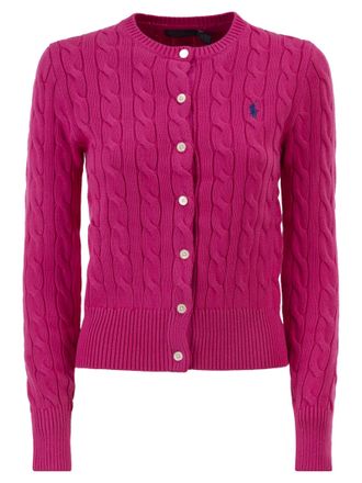 Polo Ralph Lauren kabelgebreid katoenen vest met ronde hals