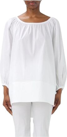 Liviana Conti Witte Jas - Dames - Blouses - Wit - M - Katoen - Overhemden