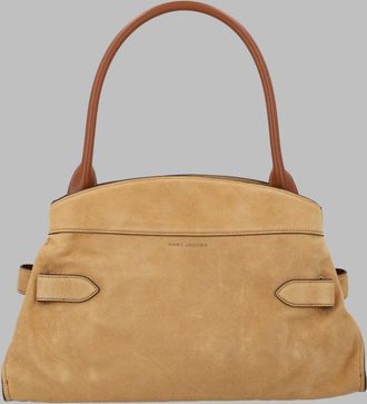 Marc Jacobs Womens Shoulder Bag The Suede Dakota Beige Cow Leather