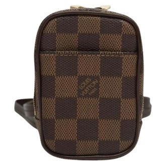 Louis Vuitton Pre-owned Mini Bags, unisex, Brown, Size: ONE SIZE Pre-owned Canvas Crossbody Mini Bag