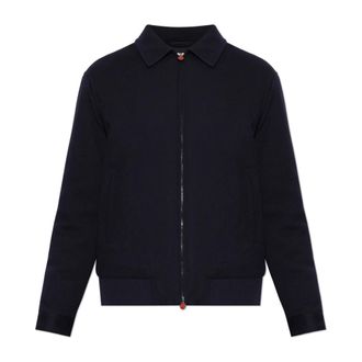 Kiton Wool Jacket - Heren - Zomerjassen - Blauw - 2XL - Wol - Jassen