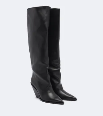 Souliers Martinez Nevada leather knee-high boots