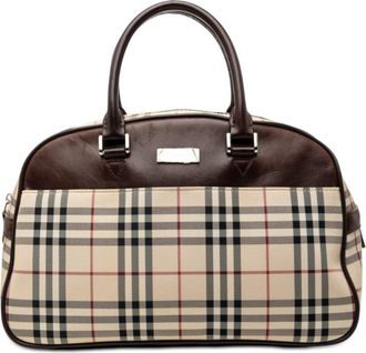 Burberry Pre-owned Burberry House Check Canvas Handbag Ladies 5B5V85WZIHWVE6CP