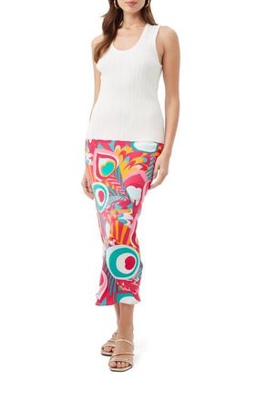 Trina Turk Printed Lighten Up 2 Slip Skirt in Multi at Nordstrom, Size 10
