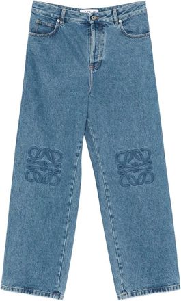 Loewe Jeans con ricamo Anagram - Blu