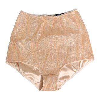 Dolce & Gabbana Bottoms, female, Beige, Size: M High Waist Girdle Panty