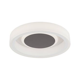 Netlighting Moca Flush 36cm Round 30W LED 4000K 1900lm White Mocha 3yrs Warranty
