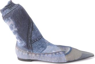 Dolce & Gabbana Schoenen, Dames, Blauw, 39 EU, Denim, Denim Booties