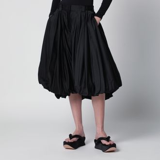 Balenciaga Black balloon skirt in silk blend