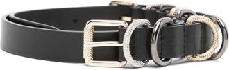 Pinko leather belt - women - Calf Leather - M - Black