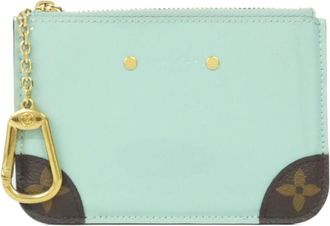 Louis Vuitton Green Coated Canvas Leather Coin Purse/Coin Case (Pre-Owned)