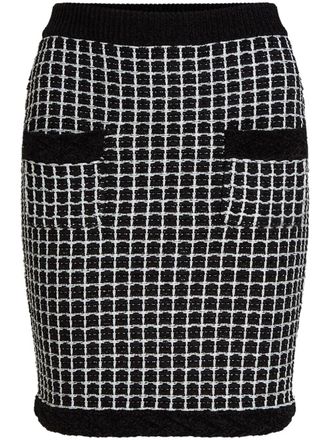 Karl Lagerfeld Boucl&eacute; rok - Zwart