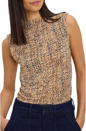 Nic+Zoe Printed Tweed Knit Tank in Neutral Multi at Nordstrom, Size Xx-Large