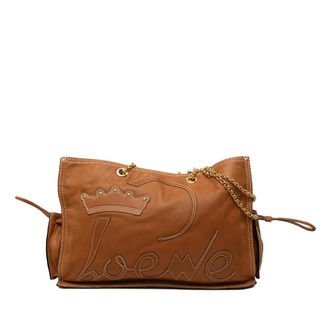 Loewe Pre-owned Loewe Leather Crown Logo Shopper Tote Ladies NGZ3YGG86FZ6HU67