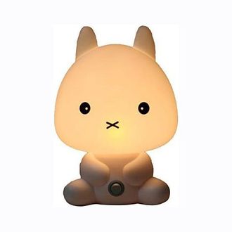 OEM L&aacute;mpara De Mesilla Infantil, Led, Decoraci&oacute;n De Mesa, Est&aacute;ndar Ue, Pl&aacute;stico, Blanco, Conejo