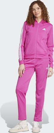 adidas Trainingsanzug ADIDAS SPORTSWEAR W 3S TR TS, Damen, Gr. XXL, pink (semi lucid fuchsia), Obermaterial: 100% Polyester, Sportanz&uuml;ge Trainingsanzug