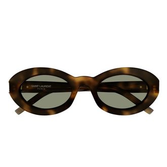 Saint Laurent Sunglasses Sl M136 002 Brown/Green Women
