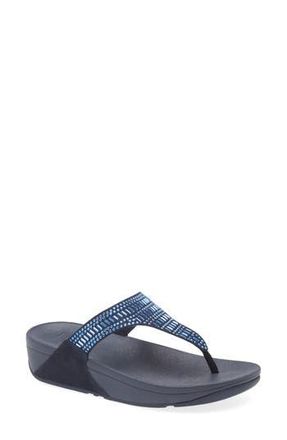 FitFlop Crystal Wedge Flip Flop in Midnight Navy at Nordstrom Rack, Size 9