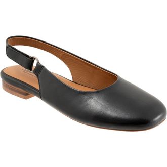 Softwalk Katy Slingback Flat in Black at Nordstrom, Size 10.5