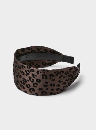 Simons Womens Leopard wide headband