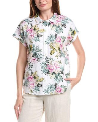 Tommy Bahama Petal Of Luxury Linen Top
