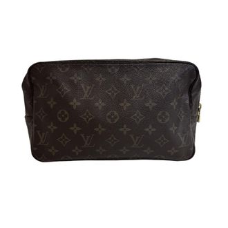 Louis Vuitton Brown Monogram Canvas Clutch Bag Pouch (Pre-Owned)