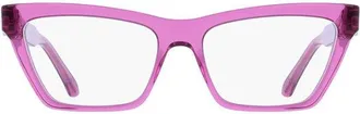 Ferragamo SF3021 Acetate Square-Frame Eyeglasses - Pink