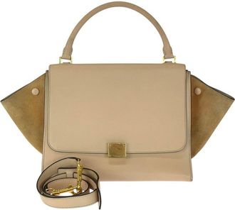 Celine Celine Trapeze Leather Suede Handbag (Authentic Pre-Loved)