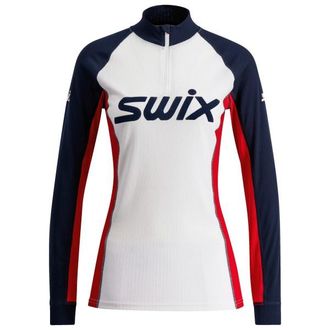 Swix RaceX Classic Half Zip Kunstfaserunterw&auml;sche f&uuml;r Damen | wei&szlig;