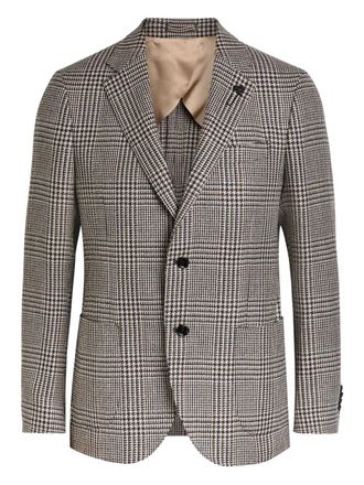 Lardini Blazer con motivo pied-de-poule - Toni neutri