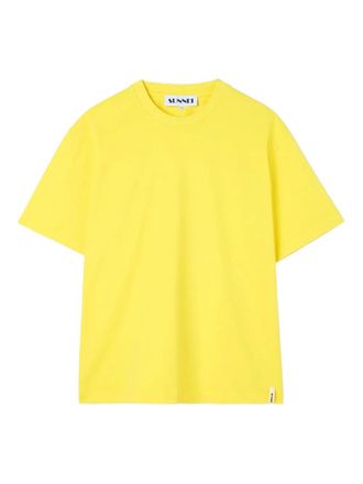 Sunnei cotton T-shirt - unisex - Cotton - L - Yellow